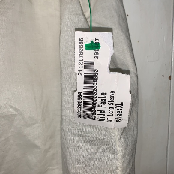 Wild Fable cream long sleeve crop top - Picture 3 of 4